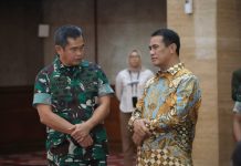 Mentan-KSAD Sepakat Perluas Areal Tanam Melalui Pompanisasi FOTO: Menteri Pertanian (Mentan) Andi Amran Sulaiman bersama Kepala Staf TNI Angkatan Darat (KSAD) Maruli Simanjuntak sepakat untuk memperkuat Perluasan Areal Tanam (PAT) padi melalui kegiatan pompanisasi di lahan-lahan pertanian yang ada di Pulau Jawa.