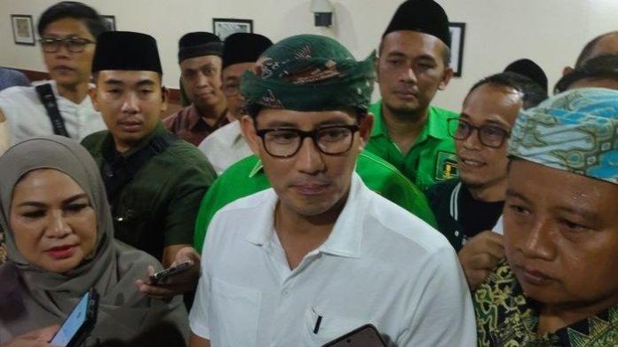 FOTO: Ketua Badan Pemenangan Pemilu Partai Persatuan Pembangunan (PPP) nasional, Sandiaga Uno. (Properti TribunJabar)