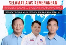 Ucapkan Selamat ke Prabowo-Gibran, Ketum Logis 08 : Ayo Bersatu Songsong Indonesia Emas 2045 !