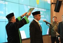 Mentan Amran Lantik Polisi Bintang Dua Sebagai Irjen Kementan, Ini Tugas Yang Harus Dijalankan FOTO: Setyo Budiyanto saat dilantik sebagai Inspektur Jenderal (Irjen) Kementerian Pertanian, oleh Menteri Pertanian (Mentan) Andi Amran Sulaiman.