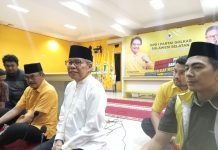 Golkar Tak Punya Figur Cabup di Bulukumba, TP Buka Peluang Pendaftaran Cakada Tanpa Mahar FOTO: Taufan Pawe saat menggelar keterangan persnya di DPD Partai Golkar Sulawesi Selatan. Rabu (3/4)