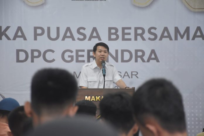 FOTO: Ketua DPC Partai Gerindra Makassar, Eric Horas. (Istimewa)