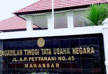 Fatal, Akbar Ali Dikabarkan Lantik Iwan Asaad Meski Gugatan Masih Berjalan di PTUN Makassar FOTO: Kantor PTUN Makassar di Jl. AP Pettarani, Kota Makassar, Sulawesi Selatan. (Istimewa)