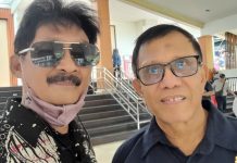 Soal Dana UKW Diselewengkan, Ketum PWI Pusat: Fakta dan Datanya Ngawur FOTO: Kanan Ketum PWI Pusat H.Henry Ch Bangun bersama Ketua Dewan Penasehat PWI Sulsel Andi Pasamangi Wawo