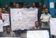Tolak Pembangunan Makorem Wamena, BARAK Duga Umai Lengka Terafiliasi dengan AMP dan OPM FOTO: Mahasiswa Jayawijaya Kota Study Manokwari menolak pembangunan Korem di Distrik Muliama, Kabupaten Jayawijaya, Papua Pegunungan. (Tribun-Papua.com/Istimewa)