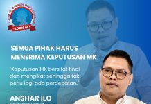 Ketum Logis 08 Anshar Ilo Apresiasi Putusan MK