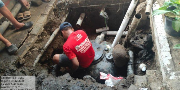 FOTO: pembangunan tangki septic tank individual oleh KSM di Kabupaten Nunukan, Kalimantan Utara.