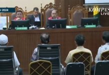 Sidang Tipikor Eks Mentan, Mantan Anak Buah SYL Ngaku Beri Tip ke Paspampres Jokowi FOTO: Tangkap layar sidang di Pengadilan Tipikor pada Pengadilan Negeri Jakarta Pusat, Senin (6/5/2024)