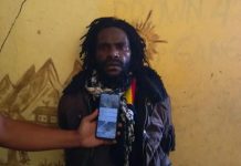 Satgas Operasi Damai Cartenz Tangkap Pelaku Pembunuh Danramil 1703-4 Aradide FOTO: Anan Nawipa (33) Terduga pelaku pembunuh terhadap almarhum Lettu (Anm) Oktovianus Sogalrey, Danramil 1703-4/Aradide, Nabire, Papua Tengah. (Istimewa)