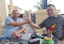 Dua Politisi Muda Bertemu, Pilkada Bone Makin Seru FOTO: Kiri Syahrir, SE Politisi Partai Demokrat dan Yasir Mahmud Politisi Gerindra. (Istimewa)