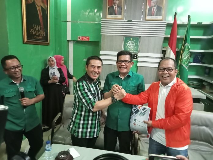 FOTO: Moh Ramdhan Pomanto atau Danny Pomanto saat diterima Pengurus DPW PKB Sulawesi Selatan. Kamis (23/5).