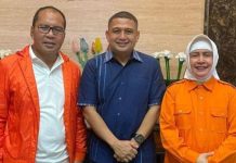 APPI Benarkan Bertemu DP dan Indira di Amirullah FOTO: Danny Pomanto, Munafri Arifuddin dan Indira Yusuf Ismail