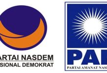 PAN Bakal Susul NasDem Usung ASS-Fatma di Pilgub Sulsel ILUSTRASI: Koalisi PAN dan Partai Nasdem. (Foto: Ist)