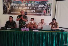 Satgas TMMD Ke-120 TA 2024 Kodim 1403/Palopo Rampungkan 100 persen Sasaran Non Fisik FOTO: Satgas TMMD Ke -120 TA. 2024 Kodim 1403/Palopo yang berlangsung di Desa Pammesakang, Kecamatan Bua, Kabupaten Luwu, Sulawesi Selatan.