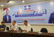 Ikut Fit and Proper Test, Ahmad Susanto: Inshaallah Demokrat akan Pertimbangkan Kami FOTO: Bakal Calon Wali Kota Makassar, Ahmad Susanto mengikuti Fit and Proper Test di Partai Demokrat. Berlangsung di Hotel Claro Makassar, Rabu (29/5/2024).