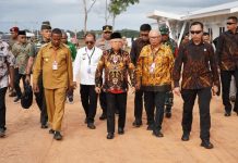 Wapres Ajak Masyarakat Papua Selatan Jaga Kondusifitas Jelang Pilkada 2024 FOTO: Wakil Presiden (Wapres) Republik Indonesia, KH. Ma'ruf Amin saat berkunjung ke Provinsi Papua Selatan. Selasa (4/6/2024)(Properti: Seskab)