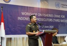 Kajati Sulsel Hadiri Pembukaan Pelatihan Tindak Pidana di Sektor Perikanan FOTO: Kepala Kejaksaan Tinggi (Kajati) Sulawesi Selatan, Agus Salim