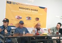 Diskusi KPJ, Amran Bukan King Maker, Arqam: Yang Tepat RMS dan AIA FOTO: Rusdin Abdullah