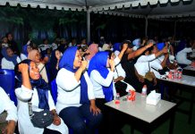 Baru Bergerak Dipertengahan Bulan Mei, Elektabilitas Rudal Masuk Tiga Besar FOTO: Komunitas Wanita Hebat Makassar saat mendeklarasikan dukungan kepada Rusdin Abdullah (Rudal). (Istimewa)