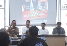 DPC Gerindra Gelar Jalan Sehat Chapter Bersama Andi Seto FOTO: Andi Seto Asapa bersama pengurus DPC Gerindra Kota Makassar