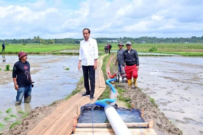 FOTO: Presiden Jokowi saat berkunjung di Desa Jaling, Kabupaten Bone, Sulawesi Selatan. (Muchlis Jr - Biro Pers Sekretariat Presiden)