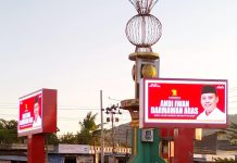 AIA Tebar APK, Pengamat: Bisa Saja itu Perintah Prabowo FOTO: Video tron Alat Peraga Kampanye Andi Iwan Dharmawan Aras di Kabupaten Sidrap Sulawesi Selatan. (Istimewa)