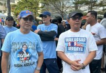 Rudal Pakinta di Car Free Day, ini Kata Irwan Adnan FOTO: Rusdin Abdullah dan Irwan Adnan saat berada di kawasan car free day Panakukang, Makassar. Minggu (7/7/2024).