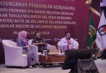 Kejati Sulsel Hadiri Seminar Hukum Tentang Penyelesaian Perkara Tindak Pidana Perbankan Terhadap Kerugian Keuangan Negara FOTO: Kejati Sulsel, Agus Salim saat menghadiri Seminar Hukum dengan Tema “Penegakan Hukum Dalam Penyelesaian Perkara Tindak Pidana Perbankan Terhadap Kerugian Keuangan Negara” di Baruga Adhyaksa Kejaksaan Tinggi Sulawesi Selatan, Jl. Urip Sumohardjo Km 4 Makassar. Selasa (09/07/2024). (Dok. PENKUM Kejati Sulsel)