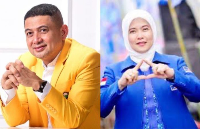 FOTO: Kolase Ketua DPD II Golkar Makassar Munafri Arifuddin dan Aliyah Mustika Ilham