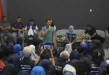 Didampingi Cicu, ADAmi Seto di NasDem Building Tanjung Bunga FOTO: Bakal calon wali kota Makassar Andi Seto Asapa (ASA) tampil di Nasdem Building, Jl Metro Tanjung Bunga, Sabtu (3/8/2024).