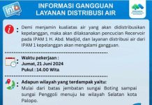 Buat Pelanggan Setia Perumda TM Palopo, Berikut Informasi Gangguan Distribusi Air