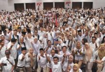 DPC Gerindra Makassar Gelar Rakornis dan Konsolidasi Pemenangan Seto Rezki FOTO: Rapat koordinasi daerah dan konsolidasi Partai Gerindra se-Kota Makassar, di Hotel Claro, Minggu (11/8/2024).