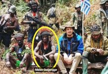 Anggota KKB Malas Gwijangge Pelaku Penembakan Glen Malcolm di Mimika FOTO: Tampang Malas Gwijangge, salah satu anggota KKB pembunuh pilot Selandia Baru di Mimika. (Foto: dok. Satgas Damai Cartenz)