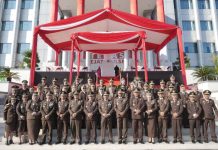 Kejati Sulsel Gelar Upacara Peringatan Hari Lahir Kejaksaan Ke-79 Tahun FOTO: Kepala Kejaksaan Tinggi Sulawesi Selatan menggelar hari jadi Kejaksaan ke 79 Tahun.