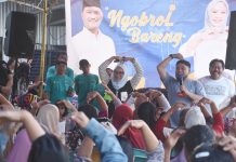 Di Tello Baru, Rezki Lutfi: Kita Politik Riang Gembira Saja FOTO: Rezki Mulfiati Lutfi saat menggelar sosialisasi pencalonan Wakil Wali Kota Makassar.