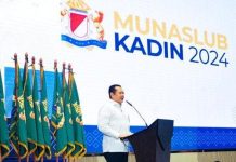 NH Pimpin Munaslub KADIN Indonesia, Arsjad: itu Tidak Sah! FOTO: Ketua MPR RI ke-16 sekaligus Mantan Kepala Badan Hubungan Penegakan Hukum, Pertahanan dan Keamanan KADIN Indonesia Bambang Soesatyo dalam Musyawarah Nasional Luar Biasa (Munaslub) KADIN Indonesia yang digelar di St. Regist Jakarta. (Dok. MPR)