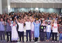 Program Sejahterakan Rakyat, Tim Pakintaki Andalan Sehati Dukung Seto-Rezki FOTO: Deklarasi dukungan terhadap pasangan Seto-Rezki dilakukan di aula gedung kantor DPW Partai Nasdem di Jalan Metro Tanjung Bunga Makassar, Rabu (18/9/2024).