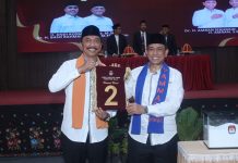 Pammase Nomor Urut 2, Gen Petarung Wajo: Tanda Alam Menuju Kemenangan FOTO: Amran Mahmud-Amran SE dengan slogan Pammase mendapatkan nomor urut 2.