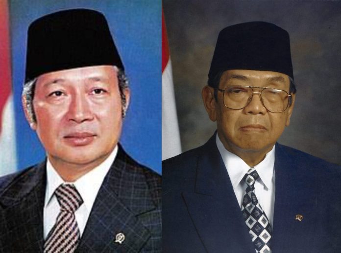 FOTO: Presiden ke-2 RI Soeharto dan Presiden ke-4 RI Abdurrahman Wahid (Gus Dur). (Kolase)