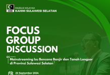 Sabtu Besok KAHMI Sulsel Gelar FGD, Bahas Banjir dan Tanah Longsor di Sulsel