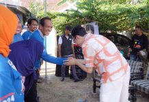 Awali Kampanye: INIMI Perkuat Kreatifitas Pemuda di Era Digital FOTO: Ilham Fauzi Amir Uskara saat mengawali kampanyenya di 7 titik di wilayah Kecamatan Tamalate. (Istimewa)