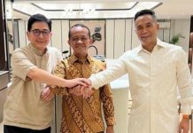 Sebut ada ‘Tukang Goreng’ Kini Arsjad dan Anindya Berdamai, Bahlil: Kadin Satu Nggak Boleh Dua FOTO: Arsjad Rasjid dan Anindya Bakrie bersama Menteri ESDM Bahlil Lahadalia (Foto tangkap layar dari akun instagram melangkahdaritimur.id)