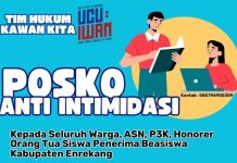 Antisipasi Pelanggaran Netralitas ASN, Tim Ucu-Iwan Buka Posko Aduan FOTO: Flyer posko Anti Intimidasi.