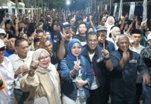 Kader Partai Paslon Lain Alihkan Dukungan ke Mitra-Mahmuddin FOTO: Pendukung calon Bupati dan wakil Bupati Enrekang, Yusuf Ritangnga-Andi Tenri Liwang