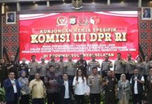 Kunjungan Spesifik Komisi III DPR di Sulsel Bahas Masalah Peredaran Narkoba FOTO: Komisi III DPR RI saat lakukan kunjungan kerja spesifik di Sulawesi Selatan (istimewa)