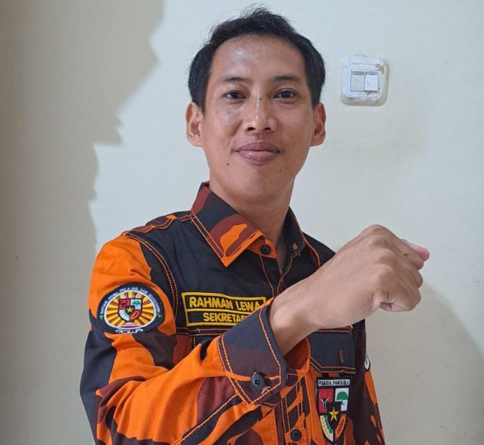 FOTO: Sekretaris SAPMA Pemuda Pancasila Kabupaten gowa, Rachman Lewa. (Istimewa)