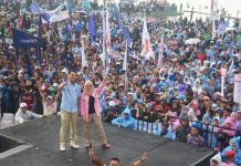 Kampanye Akbar Diduga di Sabotase, Illank Radjab; Skenario Kacaukan Kampanye Sehati Gagal FOTO: Kampanye akbar Paslon nomor urut 2, Andi Seto Asapa-Rezki Mulfiati Lutfi di Lapangan MNEK, Minggu (17/11/2024) kemarin. (ISTIMEWA)