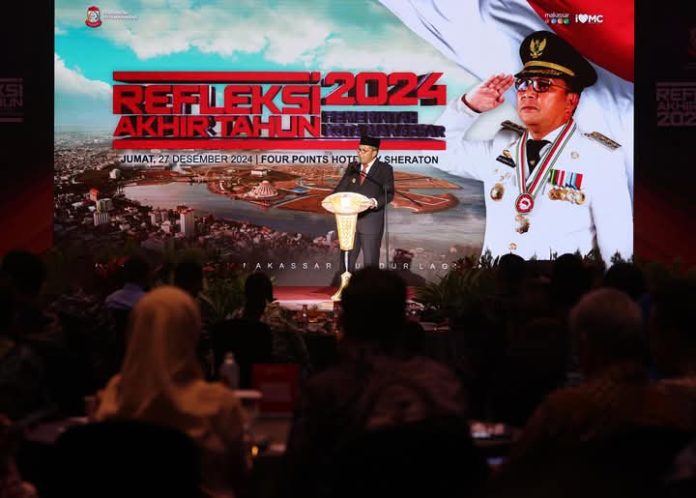 FOTO: Moh Ramdhan Pomanto atau 'Danny Pomanto' saat menghadiri Refleksi Akhir Tahun Pemerintah Kota Makassar 2024 di Four point by Sheraton. Hari Jumat (27/12). (Properti Facebook Danny Pomanto)