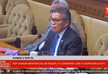 Taufan Pawe Sebut Pj Kepala Daerah Jadi Pemain di Pilkada FOTO: HM Taufan Pawe saat RDP dengan DKPP, KPU dan Bawaslu RI diruang rapat Komisi II DPR RI. Kamis (5/12)