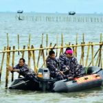 SHGB Milik Aguan di Pagar Laut Tangerang Batal Dicabut, Nusron: Aman di Dalam Garis Pantai FOTO: TNI AL membongkar pagar laut sepanjang 30 kilometer yang ditanam di pesisir laut Tangerang, Banten, Sabtu, 18 Januari 2025. (Properti Dispenal)
